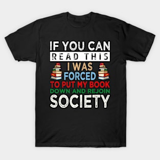 Funny Read Books Lover Bookaholic Bookworm T-Shirt